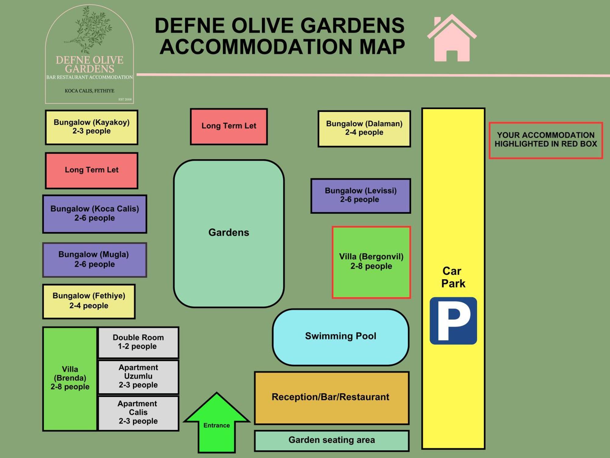 Defne Olive Gardens, Koca Calis, Fethiye - Previously Defne Pansiyon Zimmer foto